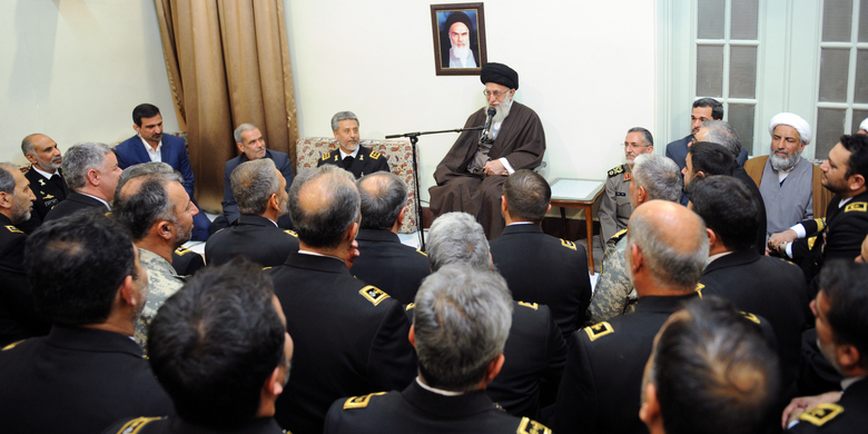 رهبر معظم انقلاب اسلامی در دیدار فرماندهان و مسئولان نیروی دریایی ارتش: